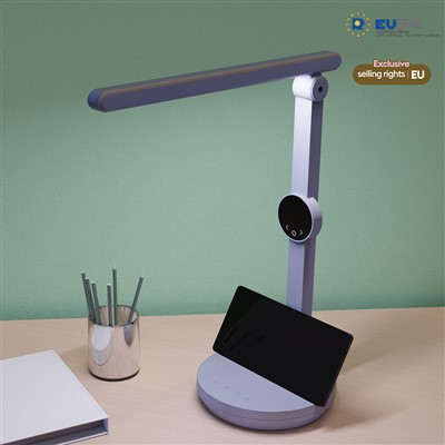 Lampe à LED de bureau avec horloge