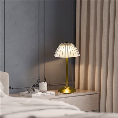 Lampe de table dorée pour chambre à coucher