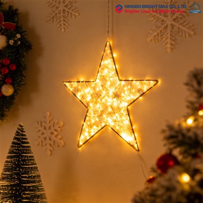 Étoile LED en métal